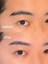 メンズアイブロウWax（1回目）　　　　　　　　　　　　　　　　　鼻毛Wax付き