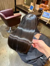 カット+髪質改善ストレート