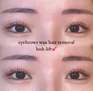 4月限定🌸【set menu】🎀パリジェンヌラッシュリフト+アイブロウwax脱毛✨