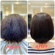 🌈期間限定価格🍎輝髪（キラガミ）縮毛矯正＋カット＋美髪トリートメント ✨