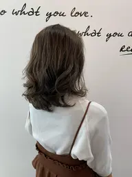 小顔カット+透明感カラー+似合わせパーマ+PLARMIAトリートメント