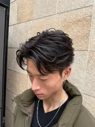 【ミニモ限定メニュー👊】メンズカット＋フェザーパーマ🪶🌀
