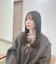 💎ミニモ限定クーポン💎似合わせカット &艶カラー¥7700🦋/お顔周りカット/韓国ヘア