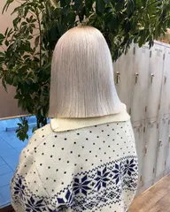 【ハイトーンカラー】ハイブリーチ（ケアブリーチ2回）＋フルカラー＋カット