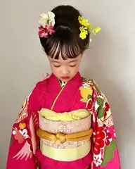 七五三ヘアセット&着付け 7歳