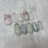 オフあり定額デザイン(カラー変更可能です)(オフ代:自店550円、他店1,100円、他店スカルプ2,200円)