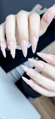 人気NO2.【ハンド】長さだし💚オフあり ワンカラーorラメ