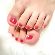 ☆【オフ込み】foot 親指デザインアート+ワンカラー☆