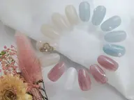 17時から🌉限定シンプルアートネイル