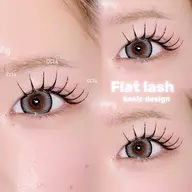 フラットラッシュ 100本 《束感仕上げ✨️》2回目以降→¥6,060