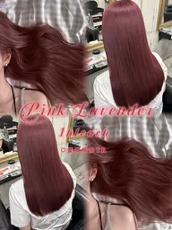 💖ブリーチなしで多幸感ピンク💖ワンカラー+ダメージ補修トリートメント