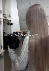 【✨透明感🍯✨】ブリーチなしWカラー＋トリートメント🫧