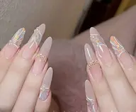 チップ◆十本長さだし★持ち込みデザイン6本パーツつけやり放題 ¥12000