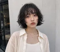【学割女性U24】ボブニュアンスパーマ🌀＋似合わせカット＋トリートメント