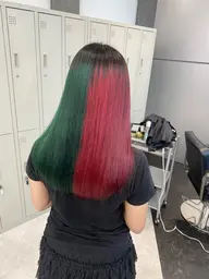 【🌸ミニモ学割🌸】個性派カラー🌈➕ダメージケアトリートメント➕コテ巻き仕上げ🌷