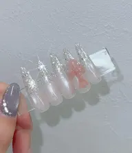 🎀hand🎀大人気♡10本長さだし♥ワンホンネイル♥大人気クロムネイル♥︎オフ無し