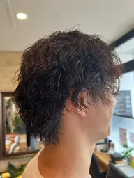 メンズカット+ツイストスパイラルパーマ