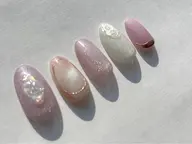 春におすすめ🌸自爪を削らないパラジェル使用✨️ジェルオフ込み✨️サンプルから選べる10本アート