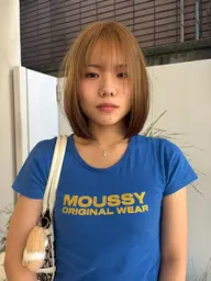 🧡🫧ルーツカラー🧡🫧 ブリーチ+デザインカラー+シルクトリートメント