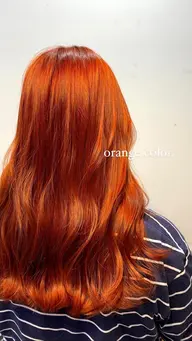 【U24】🍊オレンジ限定🍊🧡ブリーチ込みオレンジカラー🧡