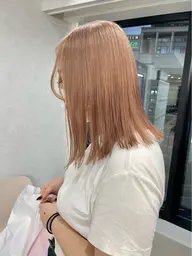 🍊カット➕ダブルカラー🫧‪ケアブリーチ＋カラー 【暖色・寒色◎】
