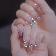 【10本チップ長さ出し💅】6本パーツつけ放題🩵¥13,990
