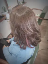 ダメージレスカラー＋ブロー＋トリートメント【ホームケア付✨】【ロング料金あり】