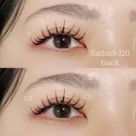🤍フラットラッシュ【120本】コーティング付き🤍オフ込み
