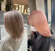 【ケアブリーチ】ダブルカラー➕トリートメント