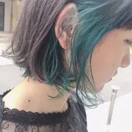 《学生限定》ポイントカラー & トリートメント#ベージュ#ブルー#イエロー#グリーン#オレンジ#レッド#ラベンダー