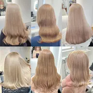 《ミルクティーカラー》💐ケアブリーチ1回＋ケアカラー💐《ダブルカラー》