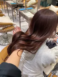 【艶髪プラン✨️】髪質改善イノアカラー+カット+スチームトリートメント🌈ダメージレスカラー💘オイルカラーで艶髪に🌟