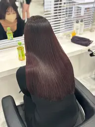 【🪽✨贅沢フルコースメニュー✨🪽】似合わせカット＋☁️全体ストレートパーマ☁️+ケアカラー＋オリジナルトリートメント