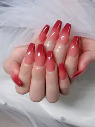 チップスカルプ長さ出し+グラデーション