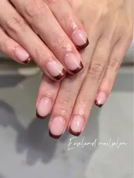 <ハンド>🌸フレンチ🌸クリアベース☆新規、当店4週間ジェルオフ無料<ジェルオフあり>