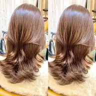 ❤️前髪顔周りカット❤️➕艶カラー➕高保湿トリートメント