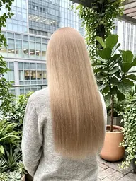 〔人気No.1🌟迷ったらコレ🌿ケアブリーチダブルカラー💫〕ケアブリーチ&ワンカラー&スチームトリートメント