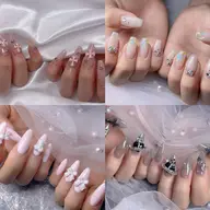 期間限定★チップ長さだし★ワンカラー／ラメグラ/パーツやり放題