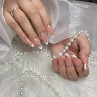 【HANDオフなし】チップ長さだし+フレンチorガラスフレンチネイル(ベースカラー込み)