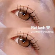《オイルクレンジングOK!!》LEDフラットラッシュ120本👀🤍