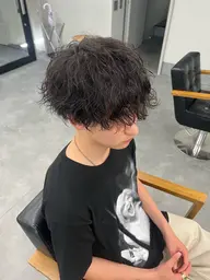 メンズ限定🔥 カット+波巻きパーマ