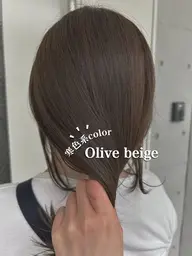minimo限定価格💚🤍カット+オリーブ系カラー¥4500【大阪/江坂】