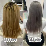 【人気NO.２】カット➕ブリーチリタッチ➕カラー➕Aujuaトリートメント