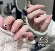 【オフィスネイル】大人風ガラスフレンチ