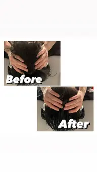 【しっかり疲れを取りたい方向け】デザインカット+頭皮がほぐれるヘッドスパ🫧