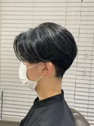 【セットを楽に!】爽やかメンズカット+パーマ