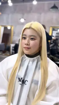 ブリーチ抜きっぱなしリタッチのみ