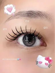 🪩 フラットラッシュ 付け放題 🩷 【韓国風束感・オフ込み】