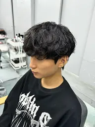 【直毛のmen'sにオススメ】シャドウパーマ☀️➕カット✨【ミニモ学割】