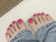 【フットネイル】マグネットorフラッシュ《初回ジェルオフ無料》